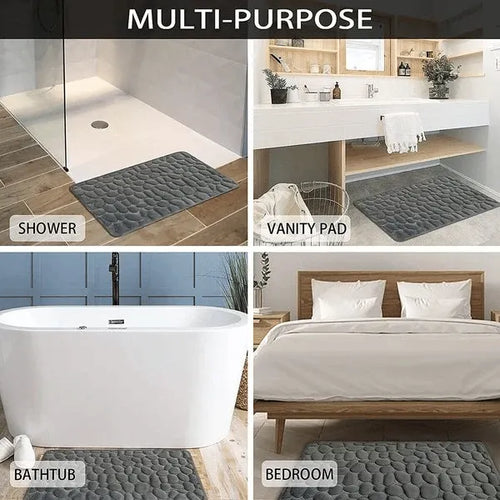 💥Cobblestone Embossed Bathroom Bath Mat💥